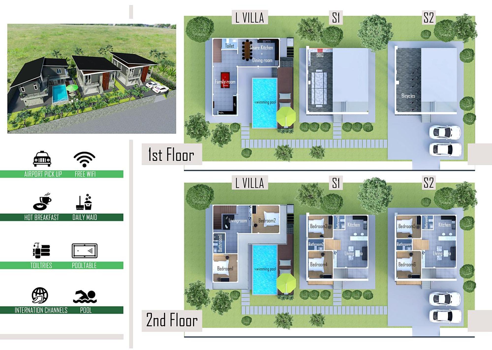 Villa Rajapruek Entire 3 Villas 7 Bedrooms Near Airport Τσιάνγκ Μάι Εξωτερικό φωτογραφία
